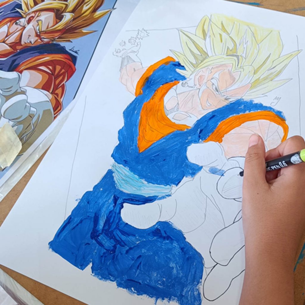 dibujo anime en lálternativa estudio de arte